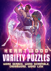 HEARTWOOD VARIETY PUZZLES , WORD SEARCH, WORD SCRAMBLE, CROSS WORD, WORD LINK