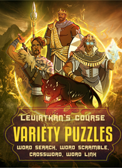 LEUIATHAN'S COURSE VARIETY PUZZLES WORD SEARCH, WORD SCRAMBLE, CROSS WORD ,WORD LINK
