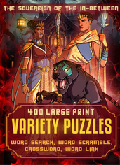 400 LARGE PRINT VARIETY PUZZLES WORD SEARCH, WORD SCRAMBLE, CROSSWORD, WORD LINK