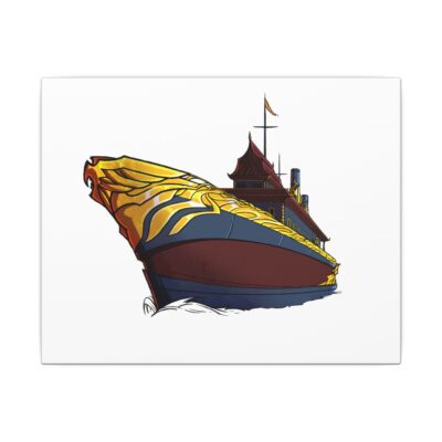 Ships Stretched Canvas Print