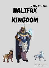 HALIFAX KINGDOM FUN PUZZLES, WORD SEARCH AND COLORING PAGES,WITH ROYAL CHARACTERS (Copy)