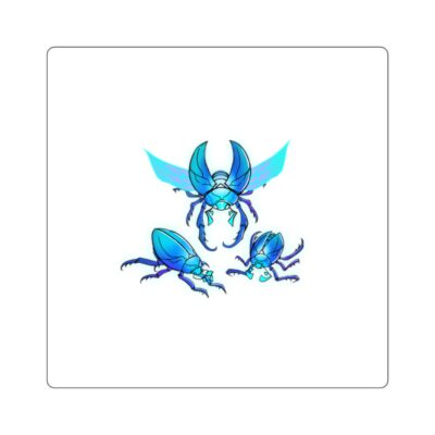 Sapphire Scarabs Square Sticker