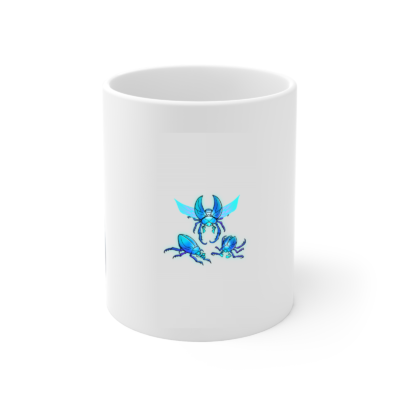 Sapphire Scarabs Ceramic Mug