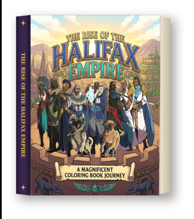 The Rise of the Halifax Empire Coloring Book Journey